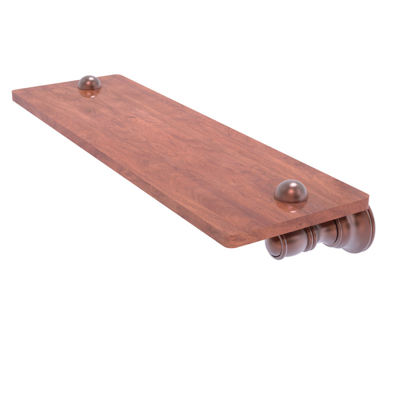 Tablette en bois Freyja, H 2,4 po x l 16 po x P 5,54 po, Cuivre antique