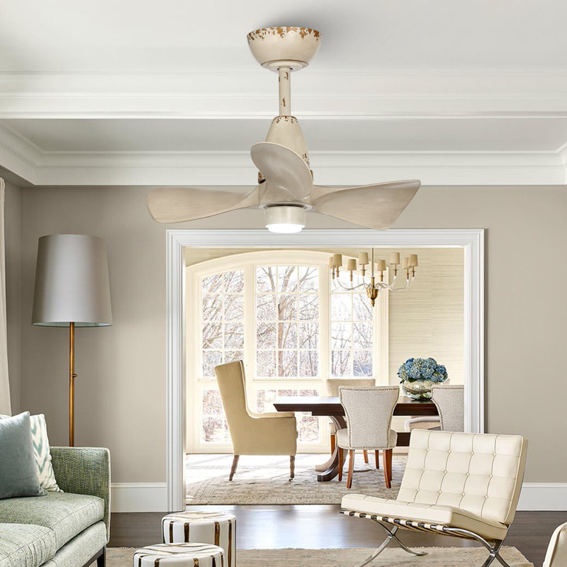 Ventilateur de plafond à 3 pales 28 "Edgebrooke avec télécommande et ensemble d'éclairage inclus