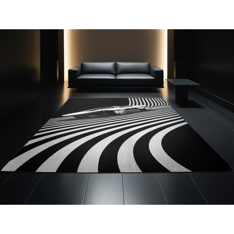 Tapis arc-en-ciel moderne et élégant Hovercar, 2x5