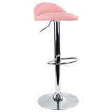 Temelec Swivel Upholstered Adjustable Height Counter Stool with Metal Frame