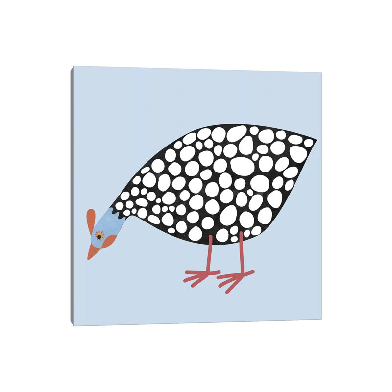 « Hen Guinea » par Nic squirrell-impression, Toile tendue, H 12 po x l 12 po x P 0,75 po, Pas de tapis
