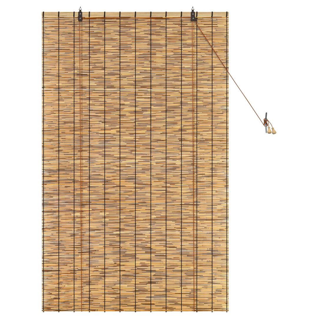 Roller Blind Adjustable Reed Light Filtering Curtain Shade UV Resistant