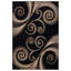 Tapis noir / brun Adonia-305906454