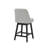 Swivel Bar Stools Set of 2, 26" Counter Height Bar Stool with Solid Wood Legs, Modern Farmhouse Barstool Chairs for Kitchen Island and Counter Height, Performance Fabric in Light Gray-1227697213