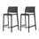 Nenko 25.6"H Resin Low Back Counter Stool
