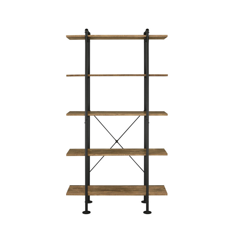 Bibliothèque à 5 tablettes Rustic Oak