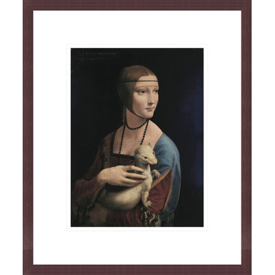 Portrait of Cecilia Gallerani (Lady with the Ermine) by Leonardo da Vinci -Framed Giclee Print