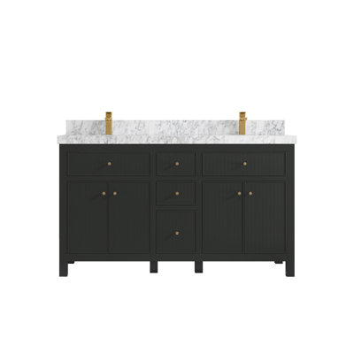 Sonoma X P 22 po De salle de bain double Marbre de Carrare