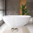 71'' x 35'' Freestanding Soaking Solid Surface Bathtub