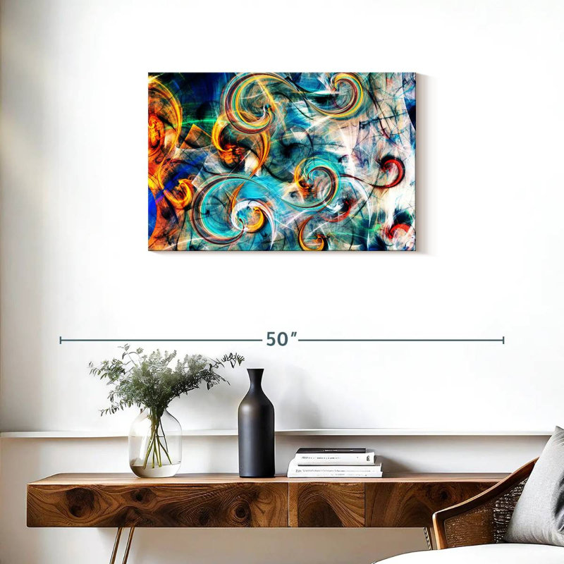 Avery Light Curves Abstract, 20" H x 30" W