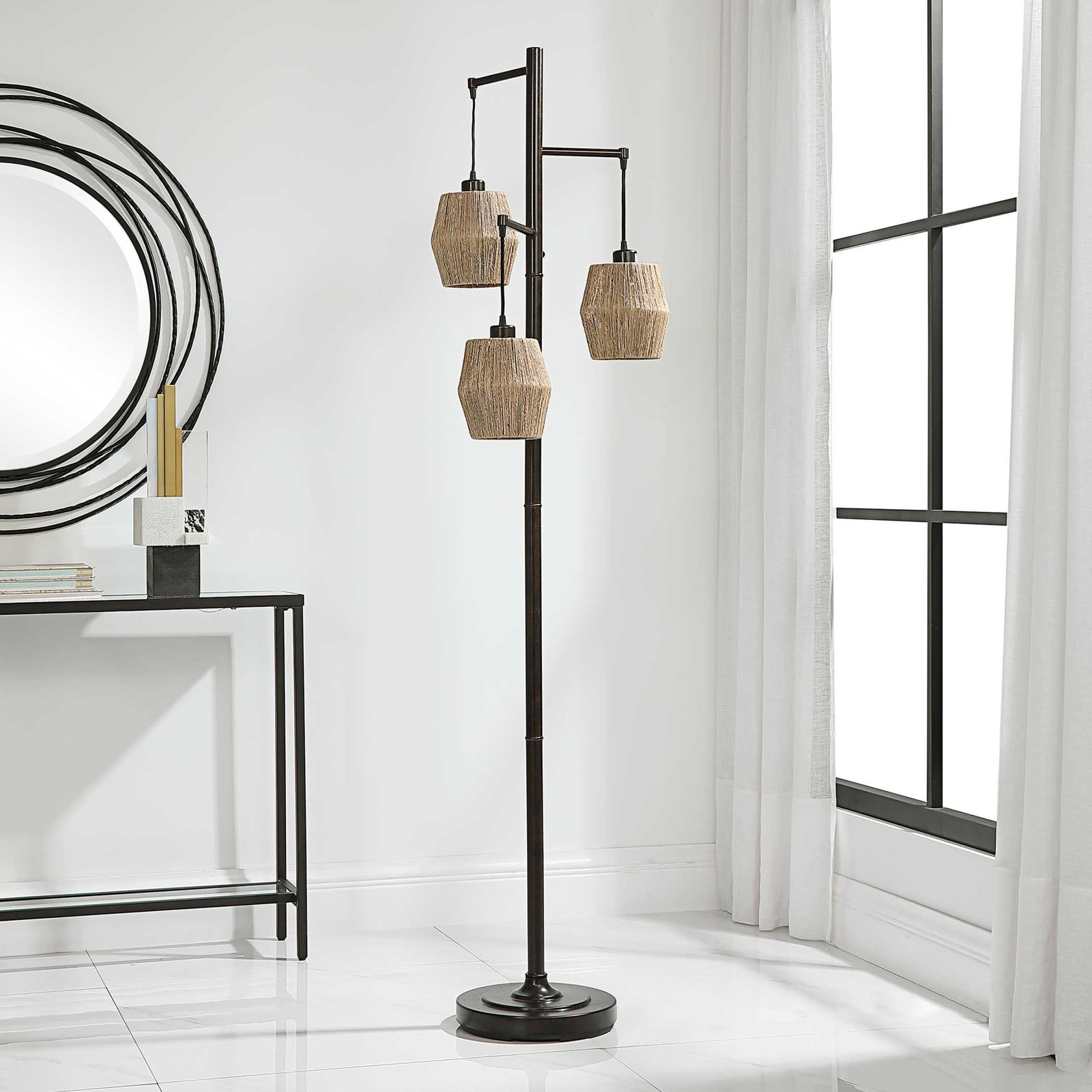 Boca 73'' Floor Lamp, Oil Rubbed Bronze