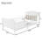 Twin Size Metal Platform Bed Frame With Light, Kids Twin Metal Bed With Upholstered And Storage Headboard, White-519578981-519578980