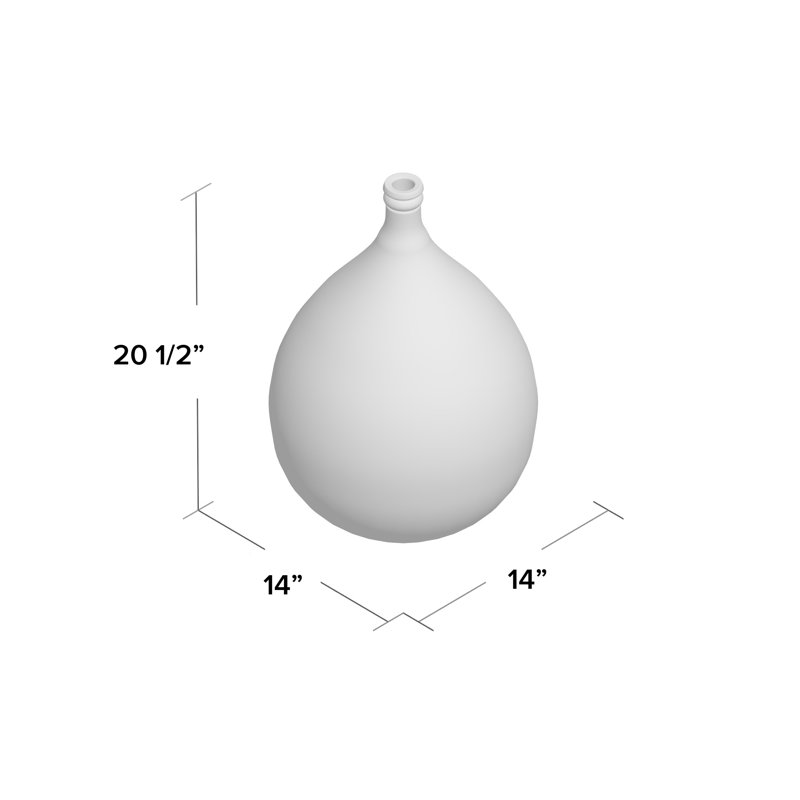 Harissa Handmade Glass Table Vase, Clear