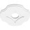Percival Architectural Grade PVC Contemporary Ceiling Medallion 3" Inside Diameter