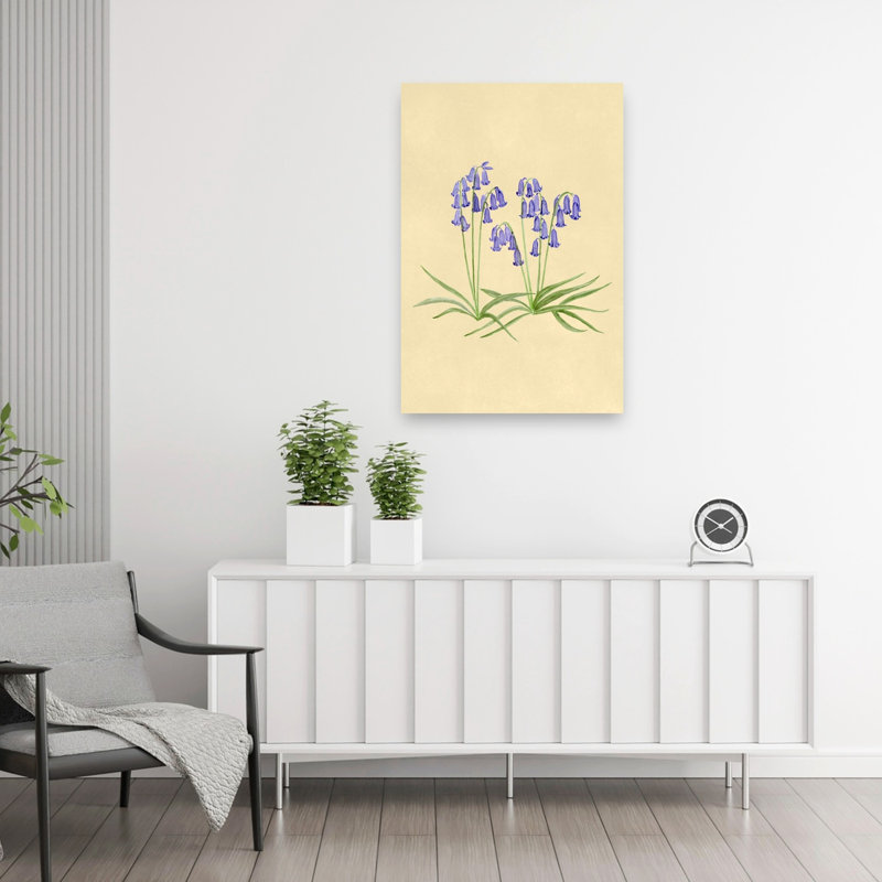 Printemps, jacinthe des bois, 36" H x 24" W
