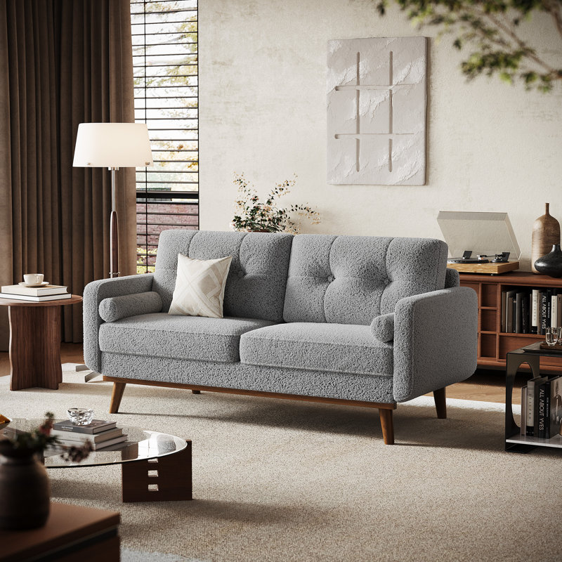 Canapé 65 po Boucle, Gris