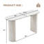 Console blanche pour vestibule, couloir ou derrière - canapé moderne en bois avec rangement-1261252877-1259037179