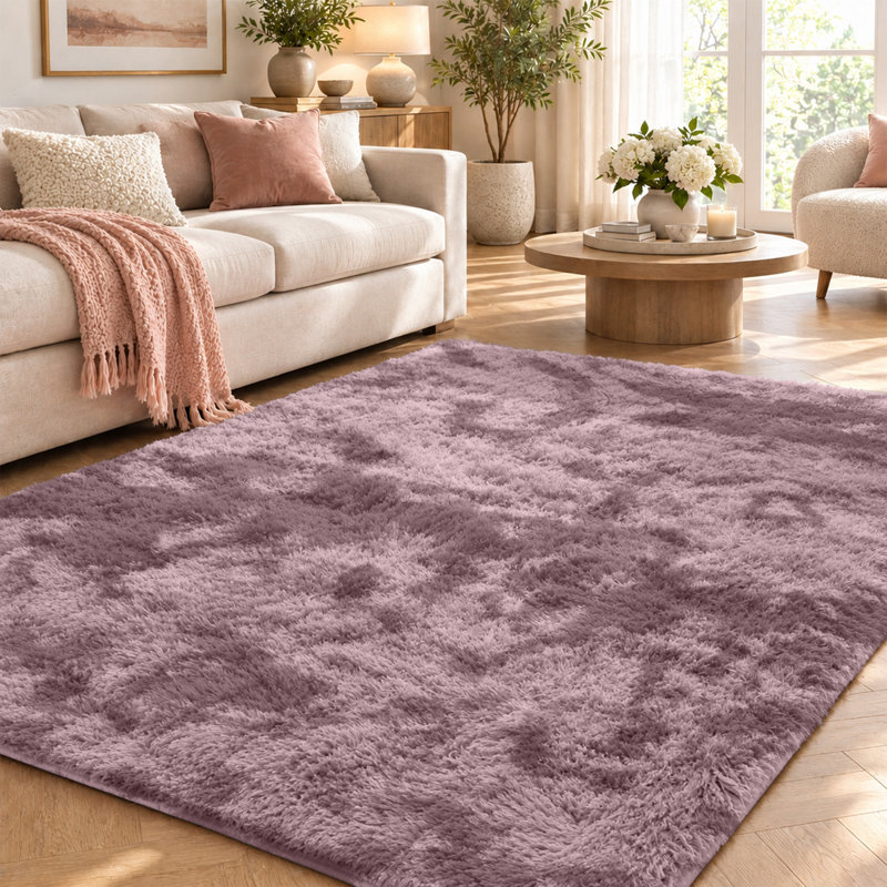 Alberic Rectangle Shaggy Washable Area Rug, Runner 80 x 300 cm