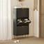 HOMCOM Slim Shoe Storage Cabinet with 3 Flip Drawers for Hallway, Black