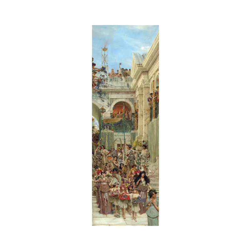 Spring, 1894 by Sir Lawrence Alma-Tadema - Wrapped Canvas Panoramic Print, 121.92 cm H x 40.64 cm W x 1.91 cm D