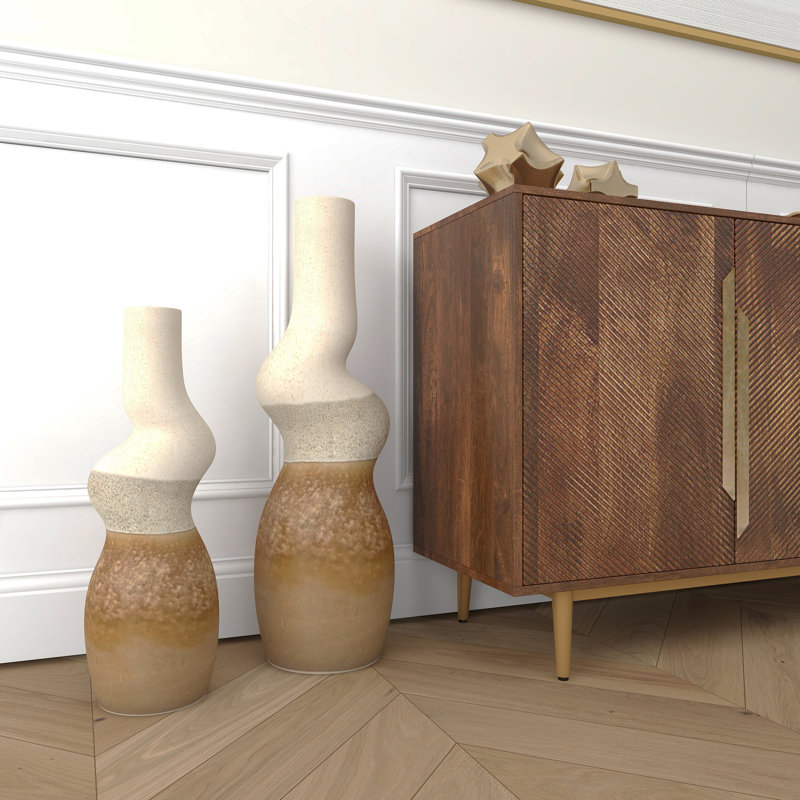 Malone Ceramic Floor Vase, Small, 20" H x 7" W x 7" D