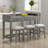 Modern Farmhouse Extendable Dining Table Set