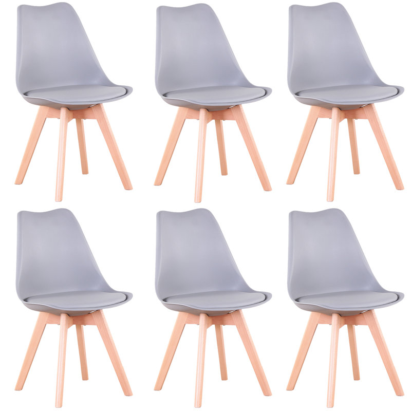 Quade Upholstered Dining Chair, Grey, 6
