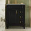 Meuble-lavabo 24 po avec lavabo en céramique, petite armoire de salle de bain moderne, 2 tiroirs et tablette réglable-130940361-130940364