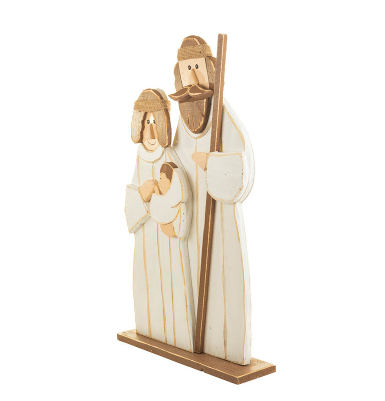 Crèche de Noël blanche
