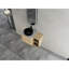 Meuble-lavabo mural moderne avec lavabo en céramique et grand rangement