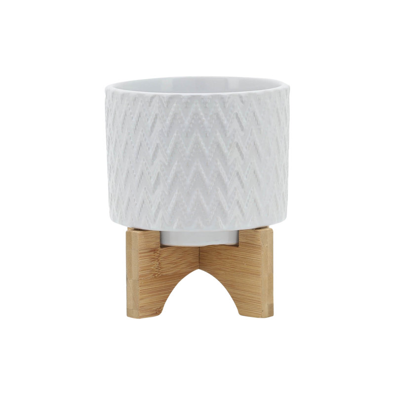 PLATEAU 5 "AVEC SUPPORT CHEVRON, BLANC, H 8 po x l 6 po x P 6 po
