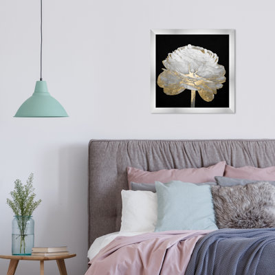 Gold And Light Floral Gold And Light Floral II by Oliver Gal - Single Picture Frame Painting