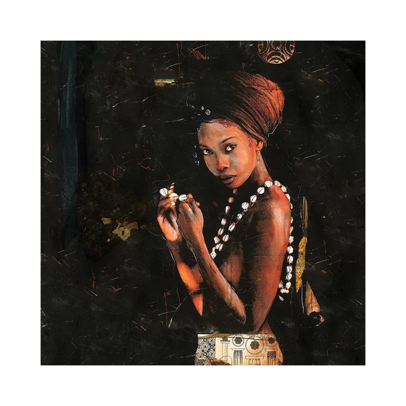 Queen Of Excellence by Marta G. Wiley - Painting on Canvas, Wrapped Canvas, 93.98cm H x 93.98cm W x 3.81cm D