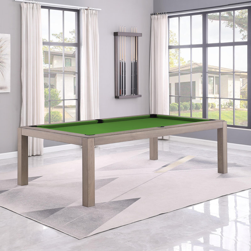 Table de billard Ashmont, 8 pi, Gris délavé, Vert pomme