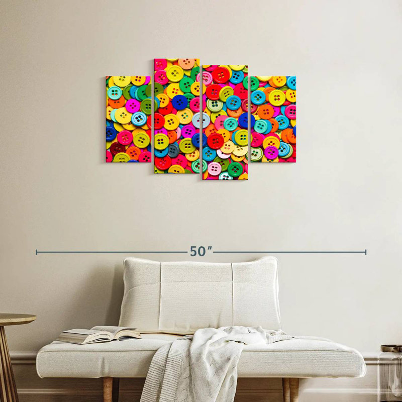 Senne Buttons Collection, 22" H x 36" W