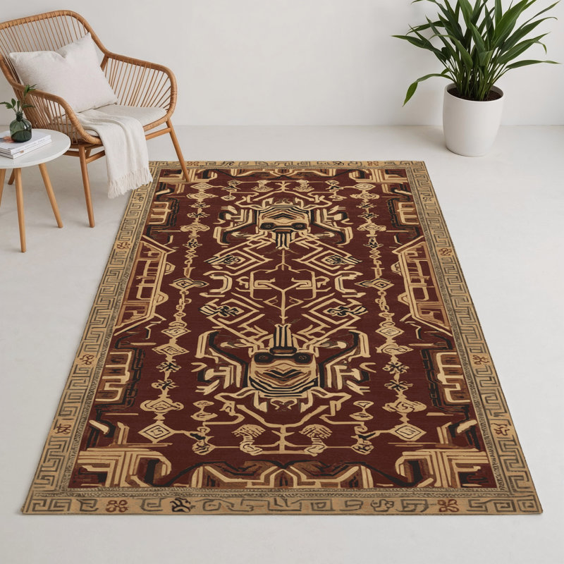 Tapis intérieur et extérieur ArtDeco, Rectangle 9 pi x 12 pi