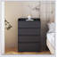 Armoire de rangement pour le salon avec 4 tiroirs, livres et multimédia, conception simple et élégante