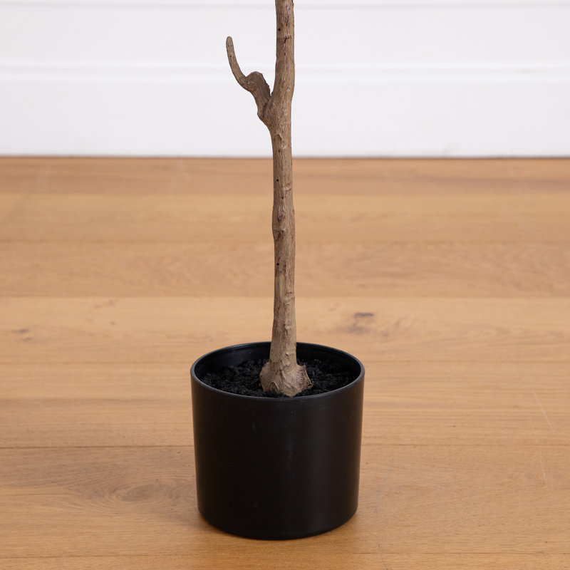 Artificial Slim Minimalist Olive Tree, 72" H x 23" W x 23" D