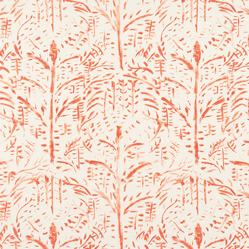 Festival Color View From Here Cotton Blend Fabric, Tomato