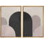 Décoration murale bohème foncé de style abstrait moderne Mid-Century-98109850-98109848