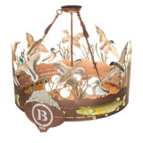Ducks In Flight 6 - Light Semi Flush Mount