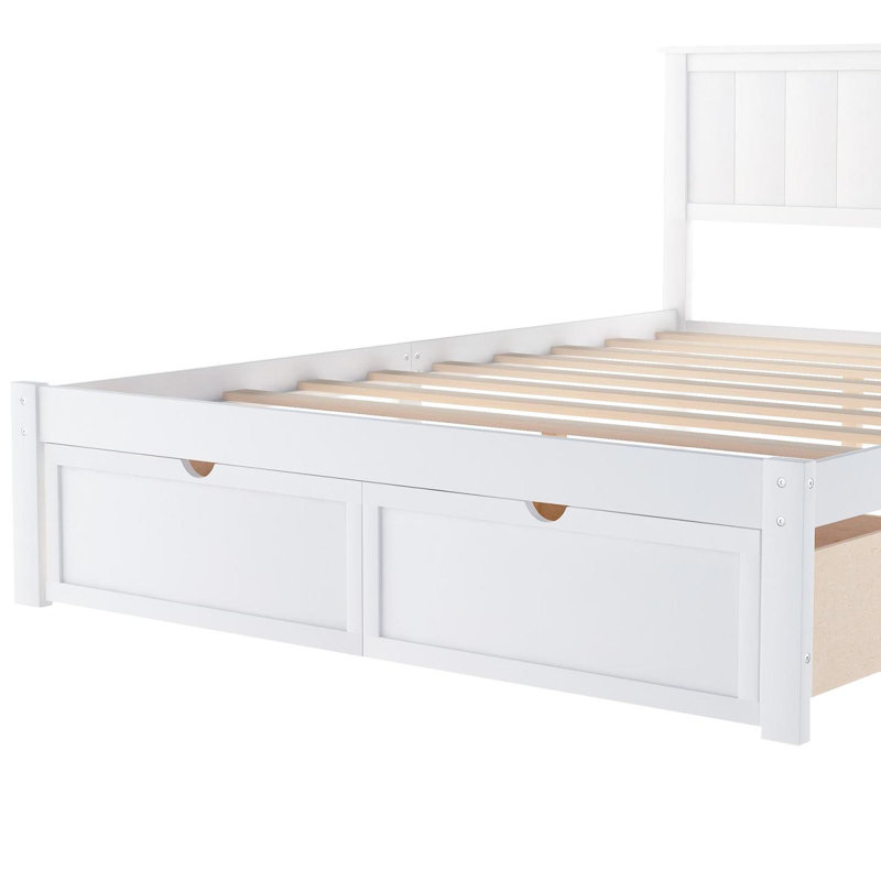 Heliconia Kids Full with Drawers, White
