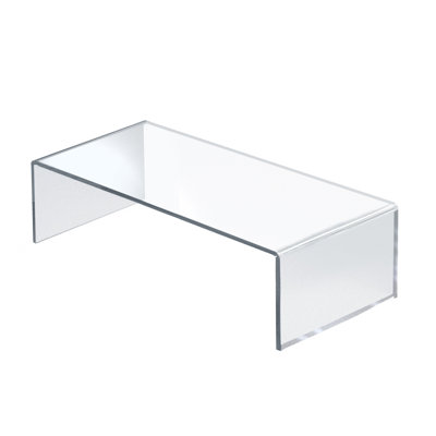 Clear Acrylic Riser Pedestal Display (3/16" Thick Acrylic) 15"w X 7.75"d X 4.5"h