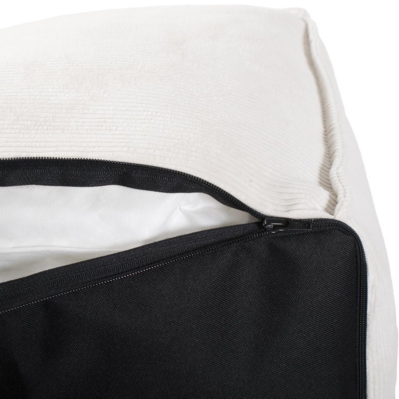 Pouf carré Kujala, Polyester naturel
