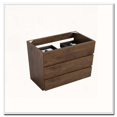 Floor Cabinet With Three Pre Assembled Handle Free Drawers