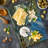 Ambesonne Paris Cutting Board Large Size Paris Cloudy Sky Eiffel Tower Blue Brown
