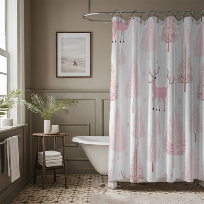 Blush Charm - Premium Shower Curtain 97