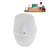 48" Streamline Soaking Freestanding Tub and Tray With Internal Drain-102285103