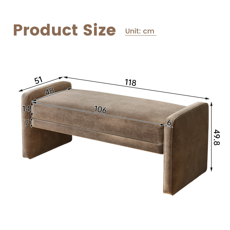 Medium Density Fiberboard (MDF) Bench