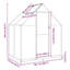 Casius 5.5 Ft W x 3.5 Ft D Greenhouse-842453694-856098386